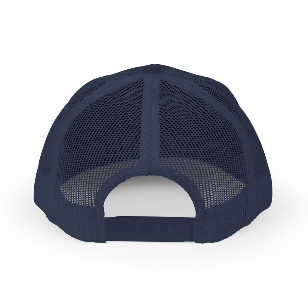Raritee Crown Logo Trucker Cap — White Snapback Mesh Hat