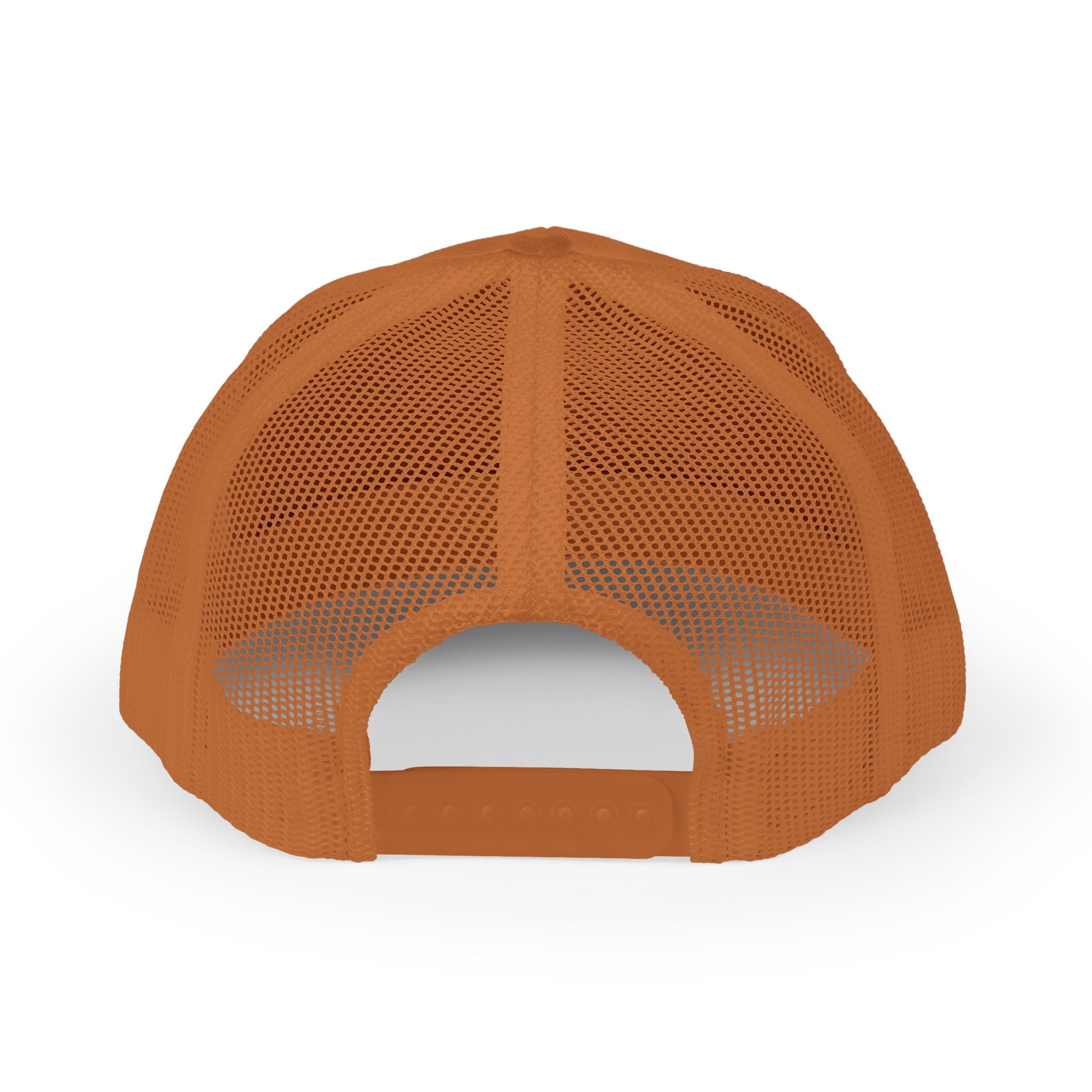Raritee Crown Logo Trucker Cap — White Snapback Mesh Hat